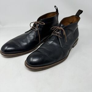 CUOIO Mens Leather‎ Laced up Dress Casual CHUKKA Oxfords Dark Brown BOOTS Sz 13M